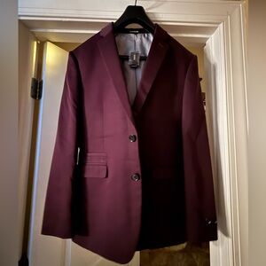 Express Men's Deep Burgundy Blazer